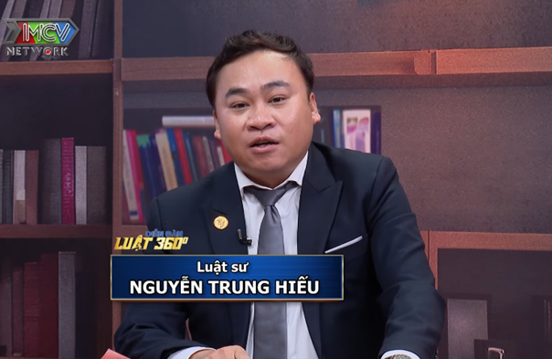 Hình ảnh: Luật sư Nguyễn Trung Hiếu chia sẻ ý kiến pháp lý đến với các độc giả.